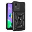 Motorola Moto G72 Håndværker Cover m. Magnetisk Kickstand & Cam Slider - Sort Fashion