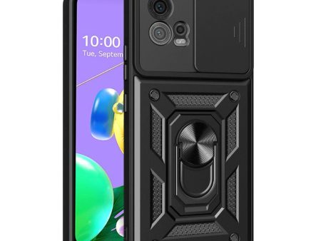 Motorola Moto G72 Håndværker Cover m. Magnetisk Kickstand & Cam Slider - Sort Fashion