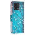 Motorola Moto G72 Læder Cover m. Pung - Blomstring Online now