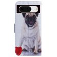 Google Pixel 8 Læder Cover m. Pung & Print - Pug Hot on Sale