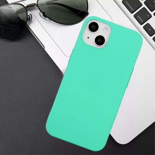 iPhone 15 Mat Fleksibel Plastik Cover - Turkis Cheap