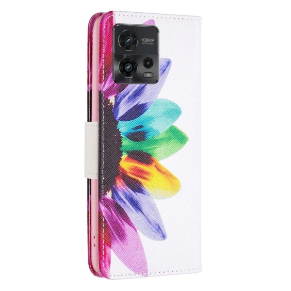 Motorola Moto G72 Læder Cover m. Pung - Solsikke For Discount