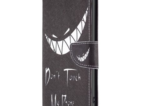 Nokia C22 Læder Cover m. Pung & Print -  Don t Touch My Phone  on Sale