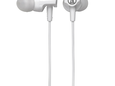 AUDIO-TECHNICA SONICFUEL IN EAR WIRED HEADPHONES WITH MIC (ATH-CLR100ISBK,WHITE) For Cheap