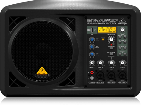 Behringer EUROLIVE B207MP3 Active 150-Watt 6.5  PA Monitor Speaker System with MP3 Player Fashion