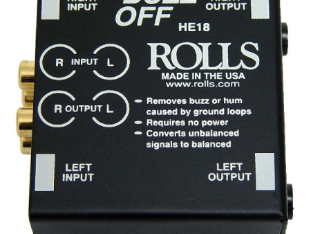 Rolls HE18 Buzz Off 2-Channel Audio Hum and Buzz Remover Hot on Sale