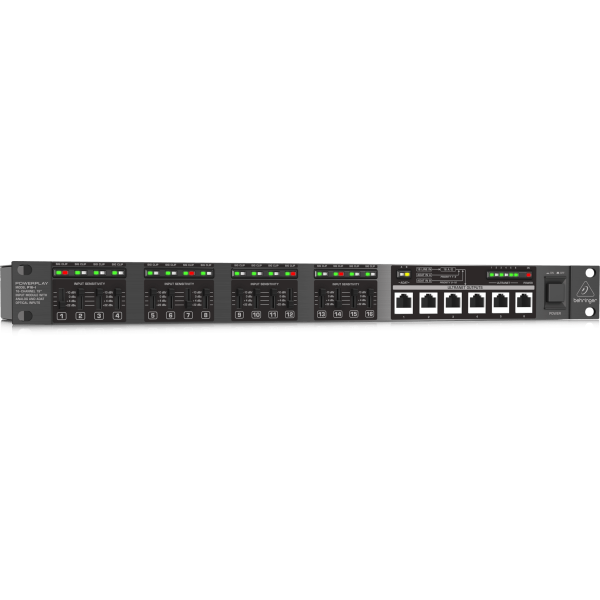 Behringer POWERPLAY P16-I 16-Channel 19   Input Module with Analog and ADAT* Optical Inputs For Sale