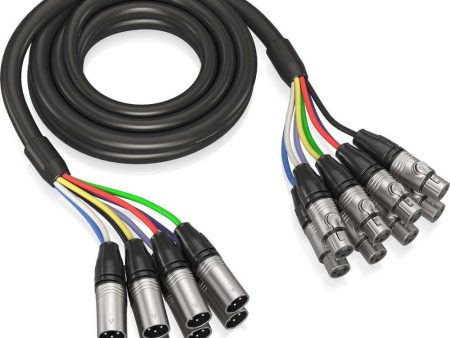 Behringer GMX300 3 Metre 8-Way XLR Multicore Cable Online