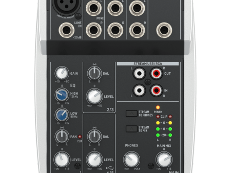 Behringer XENYX 502S Premium Analog 5-Input Mixer with USB Streaming Interface Discount