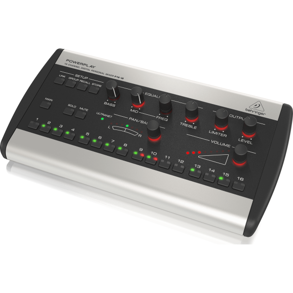 Behringer POWERPLAY P16-M 16-Channel Digital Personal Mixer For Sale