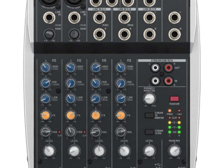 Behringer XENYX 802S Premium Analog 8-Input Mixer with USB Streaming Interface Fashion