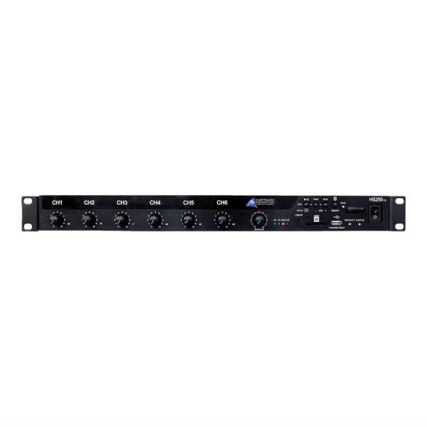 Australian Monitor HS120 V2 Mixer Amplifier 120 watts, Class D, 1RU, 9 Inputs For Discount