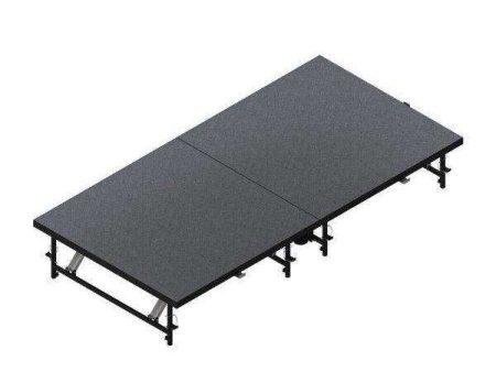 Intellistage Staging 101 Height Adjustable Mobile Folding 4′ x 8′ (1.22M x 2.44M) Stage For Discount