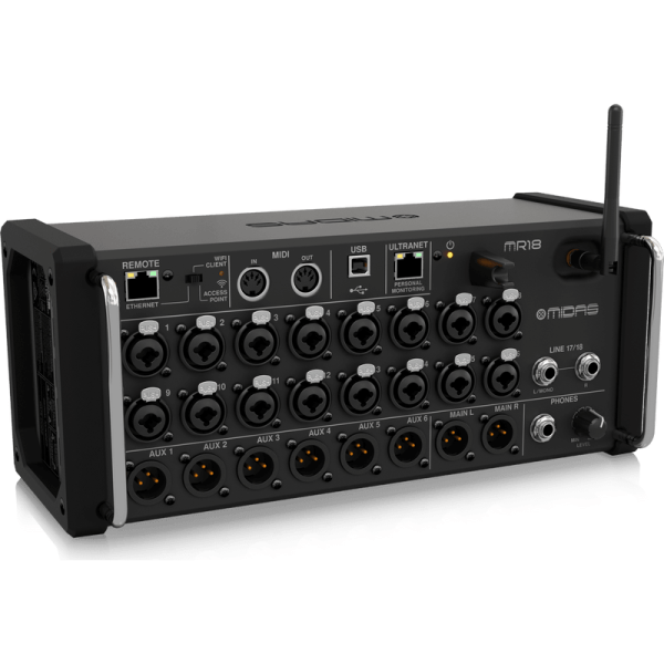 Midas MR18 18-Input Digital Mixer for iPad Android Tablets Online now