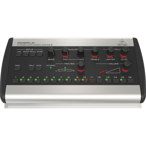 Behringer POWERPLAY P16-M 16-Channel Digital Personal Mixer For Sale