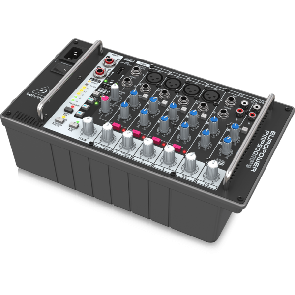 Behringer EUROPOWER PMP500MP3 Ultra-Compact 500-Watt 8-Channel Powered Mixer Supply