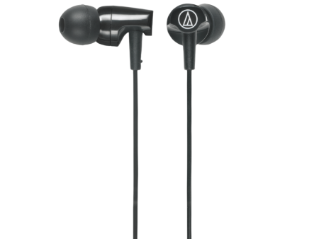 AUDIO-TECHNICA SONICFUEL IN EAR WIRED HEADPHONES WITH MIC (ATH-CLR100ISBK,BLACK) on Sale