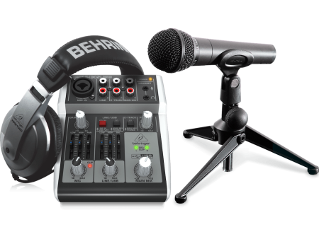 Behringer PODCASTUDIO 2 USB Complete Bundle with USB Audio Interface Online now