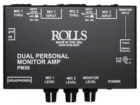 Rolls PM59 Dual Personal Monitor Amp Online now