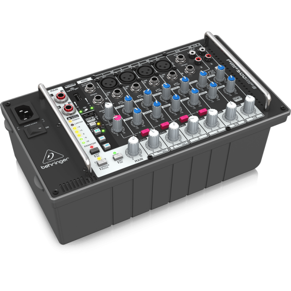 Behringer EUROPOWER PMP500MP3 Ultra-Compact 500-Watt 8-Channel Powered Mixer Supply