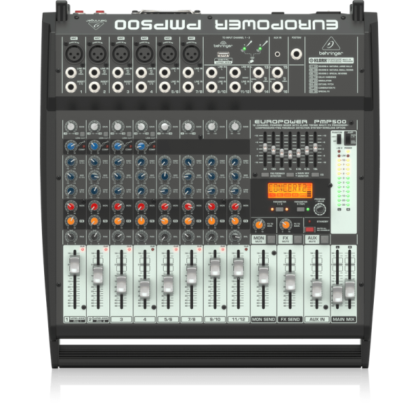 Behringer EUROPOWER PMP500 500-Watt 12-Channel Powered Mixer Online