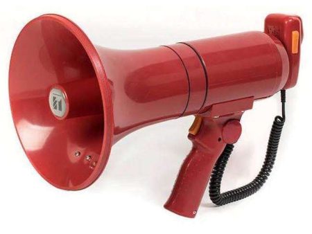 TOA ER3215S 15 Watt (23W Max) Hand Grip Megaphone with Removable Microphone & Siren For Sale