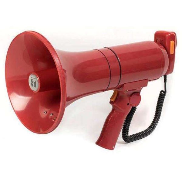 TOA ER3215S 15 Watt (23W Max) Hand Grip Megaphone with Removable Microphone & Siren For Sale