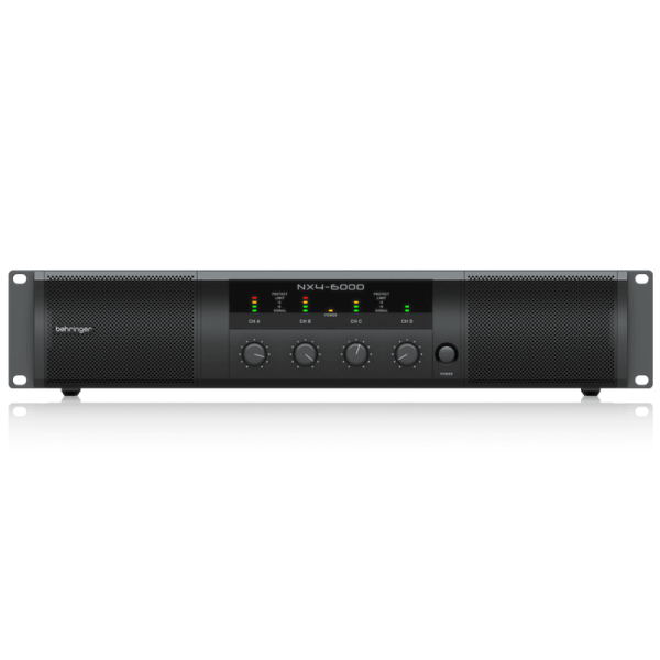 Behringer NX4-6000 Ultra-Lightweight 6000-Watt 4-Channel Class-D Power Amplifier with Smartsense Sale