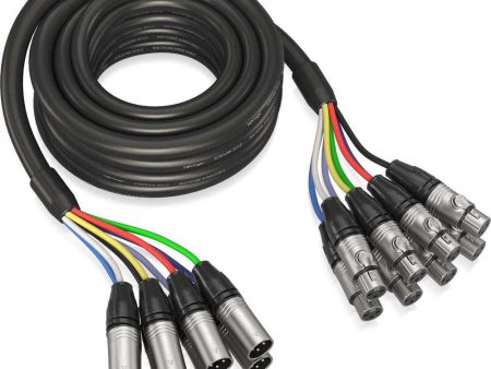 Behringer GMX500 5 Metre 8-Way XLR Multicore Cable For Sale