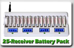 25 Receivers AAA Rechargeable System Pack Online