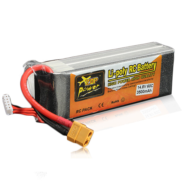 ZOP Power 14.8V 3500mAh 4S 60C Lipo Battery XT60 Plug Hot on Sale