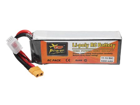 ZOP POWER 11.1V 5200mAh 50C 3S Lipo Battery With XT60 Plug For RC Quadcopter Fashion