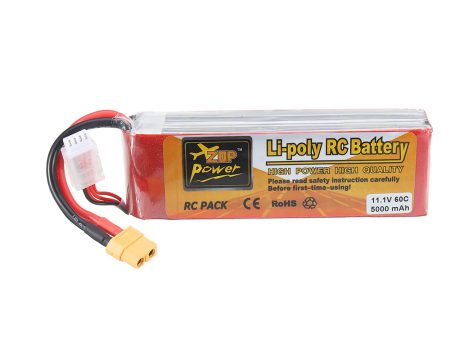 ZOP Power 11.1V 5000mAh 60C 3S Lipo Battery XT60 Plug for RC Quadcopter Car Sale