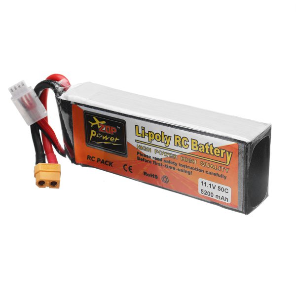 ZOP POWER 11.1V 5200mAh 50C 3S Lipo Battery With XT60 Plug For RC Quadcopter Fashion