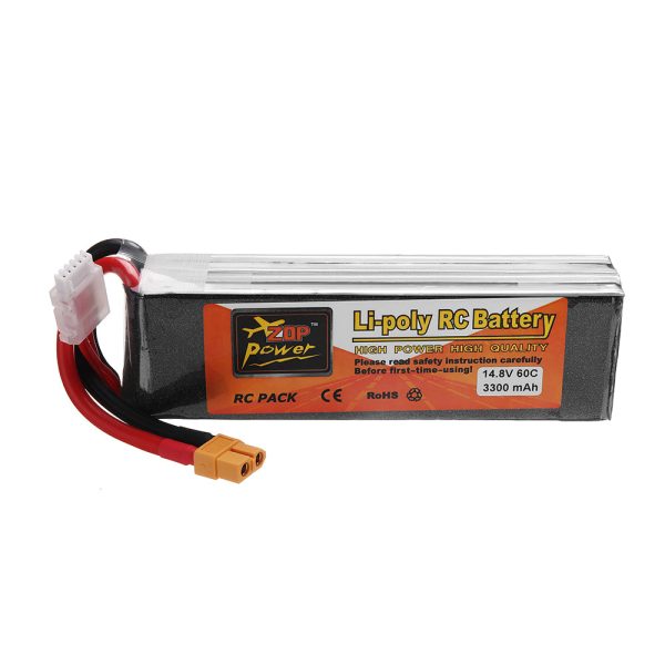 ZOP POWER 14.8V 3300mAh 60C 4S Lipo Battery With XT60 Plug For RC Models on Sale