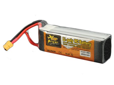 ZOP Power 14.8V 4500mAh 4S 45C Lipo Battery XT60 Plug For Cheap