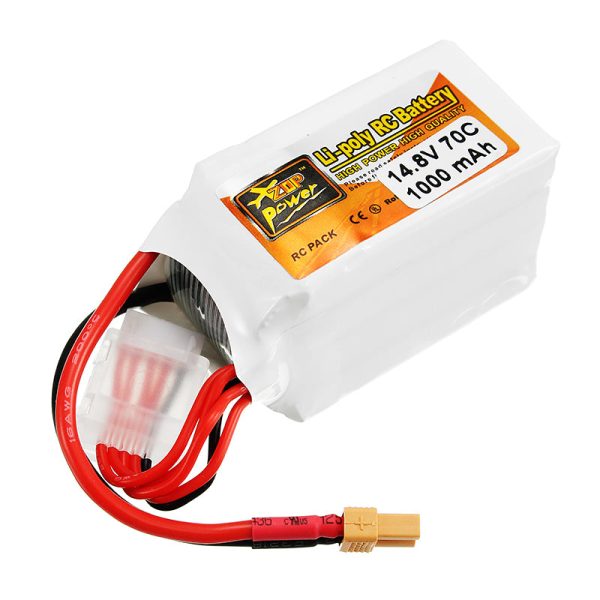 ZOP Power 14.8V 1000mAh 70C 4S Lipo Battery XT30 Plug For RC Drone Online Sale