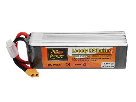 ZOP POWER 11.1V 8000mAh 60C 3S Lipo Battery With XT60 Plug For RC Models Online Sale