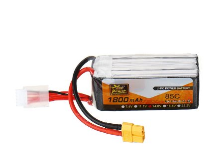 ZOP Power 14.8V 1800mAh 85C 4S Lipo Battery XT60 Plug for FPV RC Drone on Sale