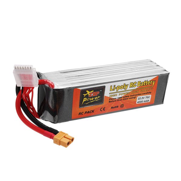 ZOP POWER 22.2V 4000mAh 70C 6S Lipo Battery With XT60 Plug Online Sale