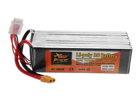 ZOP POWER 14.8V 8000mAh 60C 4S Lipo Battery With XT60 Plug For Sale